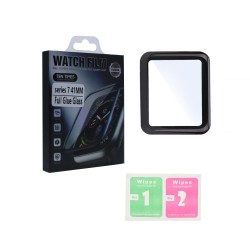 FULL GLUE SCREEN PROTECTOR FOR APPLE SMARTWATCH SERIES 7 41MM FULL GLUE SCREEN PROTECTOR FOR APPLE SMARTWATCH SERIES 7 41MM